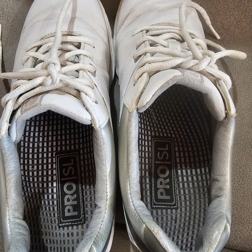 FootJoy Pro SL 98114 Womens 8,5 M Spikeless Golf Shoes White Silver - Picture 6 of 8